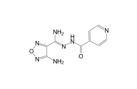 4-pyridinecarboxylic acid, 2-[(Z)-amino(4-amino-1,2,5-oxadiazol-3-yl)methylidene]hydrazide