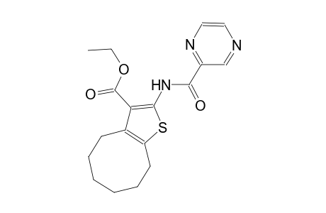 ethyl 2-[(2-pyrazinylcarbonyl)amino]-4,5,6,7,8,9-hexahydrocycloocta[b]thiophene-3-carboxylate