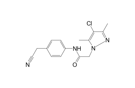 2-(4-Chloro-3,5-dimethyl-1H-pyrazol-1-yl)-N-[4-(cyanomethyl)phenyl]acetamide