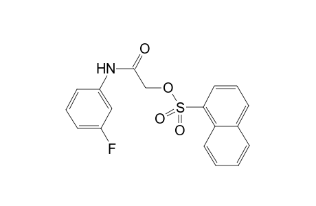 1-Naphthalenesulfonyl-2-oxo-[(3-fluorophenyl)amino]ethyl ester