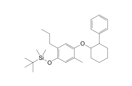 4-tert-Butyldimethylsiloxy-2-methyl-5-propyl-1-(2-phenylcyclohexyloxy)benzene