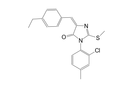4H-imidazol-4-one, 3-(2-chloro-4-methylphenyl)-5-[(4-ethylphenyl)methylene]-3,5-dihydro-2-(methylthio)-, (5E)-