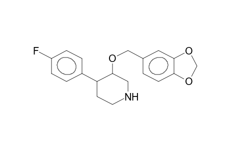 3-(1,3-Benzodioxol-5-ylmethoxy)-4-(4-fluorophenyl)piperidine
