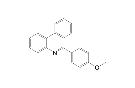 N-(4-Methoxybenzylidene)-1,1-biphenyl-2-amine