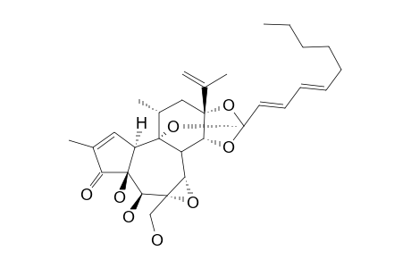 5-BETA-HYDROXYRESINIFERONOL-6-ALPHA,7-ALPHA-EPOXY-9,13,14-ORTHO-2E,4E-DECADIENOATE