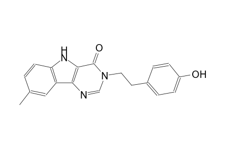3-[2-(4-hydroxyphenyl)ethyl]-8-methyl-3,5-dihydro-4H-pyrimido[5,4-b]indol-4-one