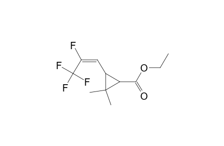 Cyclopropanecarboxylic acid, 2,2-dimethyl-3-(2,3,3,3-tetrafluoro-1-propenyl)-, ethyl ester