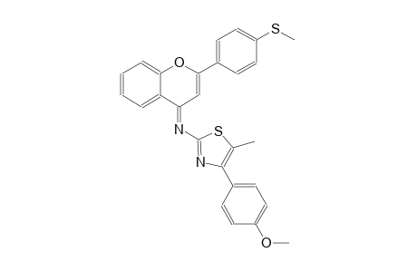 2-thiazolamine, 4-(4-methoxyphenyl)-5-methyl-N-[(4E)-2-[4-(methylthio)phenyl]-4H-1-benzopyran-4-ylidene]-