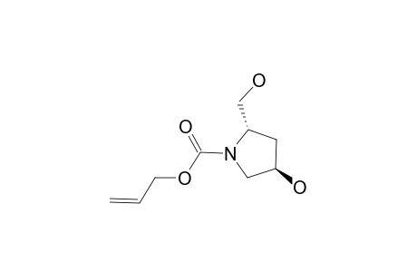 (2S,4R)-N-(Allyloxycarbonyl)-4-hydroxy-2-(hydroxymethyl)pyrrolidine