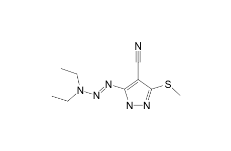 3-METHYLTHIO-5-(3,3-DIETHYL-1-TRIAZENO)-PYRAZOLE-4-CARBONITRILE