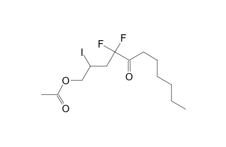 1-Acetoxy-4,4-difluoro-2-iodo-5-undecanone