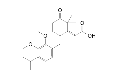 1-(2',3'-Dimethoxy-4'-isopropylbenzyl)-3,3-dimethyl-4-oxo-2-[(hydroxycarbonyl)methylene]-cyclohexane