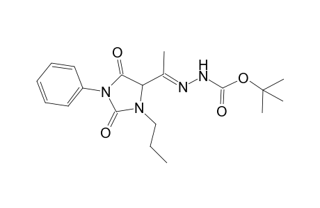 Tert-Butyl 2-[1-(2,5-dioxo-1-phenyl-3-propylimidazolidin-4-yl)ethylidene]hydrazinecarboxylate