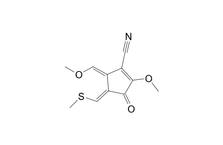 4-[(Methylthio)methylene]-2-methoxy-5-(methoxymethylene)-3-oxo-1-cyclopentene-1-carbonitrile