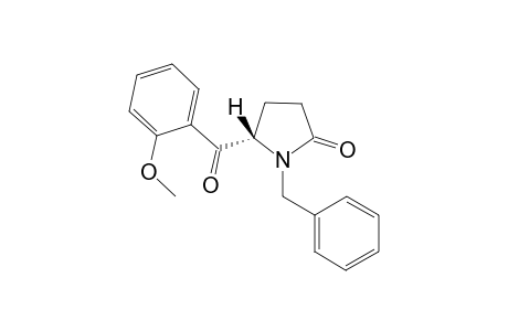 (5S)-1-benzyl-5-(2-methoxybenzoyl)pyrrolidin-2-one