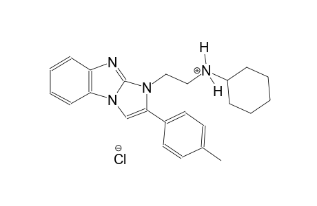 N-{2-[2-(4-methylphenyl)-1H-imidazo[1,2-a]benzimidazol-1-yl]ethyl}cyclohexanaminium chloride