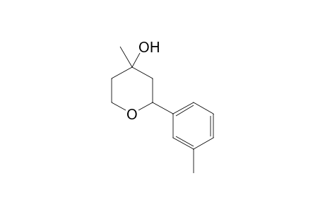 cis-4-methyl-2-(m-tolyl)tetrahydropyran-4-ol