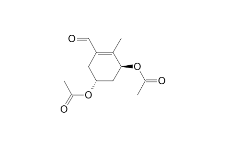 (3S,5R)-3,5-Diacetoxy-2-methylcyclohex-1-ene-1-carboxaldehyde