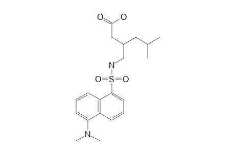 5-METHYL-3-({[5-(DIMETHYLAMINO)-NAPHTHALENE-1-SULFONYL]-METHYL)-HEXANOIC_ACID