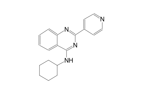 N-cyclohexyl-2-(4-pyridinyl)-4-quinazolinamine