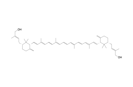 (E)-4-[(1R,3R)-3-[(1E,3E,5E,7E,9E,11E,13E,15E,17E)-18-[(1R,3R)-2,2-dimethyl-6-methylidene-3-[(E)-3-methyl-4-oxidanyl-but-2-enyl]cyclohexyl]-3,7,12,16-tetramethyl-octadeca-1,3,5,7,9,11,13,15,17-nonaenyl]-2,2-dimethyl-4-methylidene-cyclohexyl]-2-methyl-but-2-en-1-ol