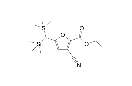 Ethyl 5-(bis(trimethylsilyl)methyl)-3-cyanofuran-2-carboxylate