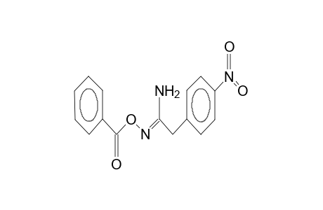 (Z)-N-benzoyloxy-2-(4-nitrophenyl)acetic acid imide amide