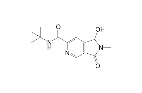 N-(1',1'-Dimethylethyl)-2,3-dihydro-1-hydroxy-2-methyl-3-oxo-1H-pyrrolo[3,4-c]pyridine-6-carboxamide