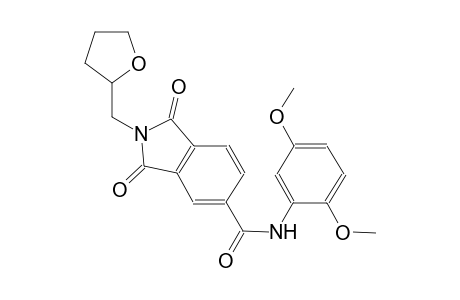 1H-isoindole-5-carboxamide, N-(2,5-dimethoxyphenyl)-2,3-dihydro-1,3-dioxo-2-[(tetrahydro-2-furanyl)methyl]-