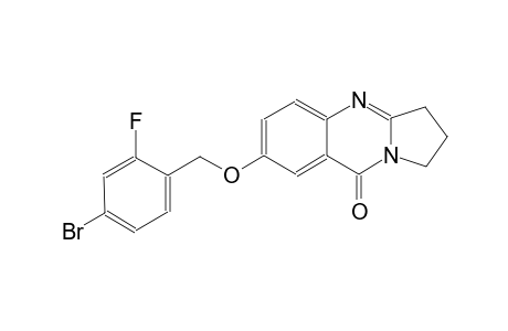 pyrrolo[2,1-b]quinazolin-9(1H)-one, 7-[(4-bromo-2-fluorophenyl)methoxy]-2,3-dihydro-