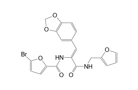 N-((Z)-2-(1,3-benzodioxol-5-yl)-1-{[(2-furylmethyl)amino]carbonyl}ethenyl)-5-bromo-2-furamide