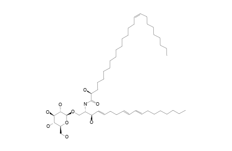 RENIEROSIDE_A_3;1-O-BETA-D-GLUCOPYANOSYL-(2-S,3-R,4-E,8-E,10-E)-2-[(2'-R,16'-Z)-2'-HYDROXYPENTACOS-16'-ENOYLAMINO]-OCTADECA-4,8,10-TRIENE-1,3-DIOL