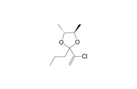 (E,4R,5R)-2-(Chlorovinyl)-4,5-dimethyl-2-propyl-1,3-dioxolane
