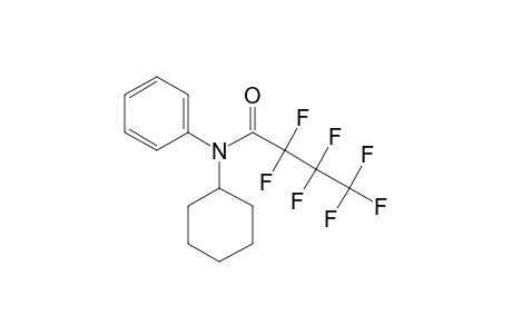 N-Cyclohexylaniline, N-heptafluorobutyryl-