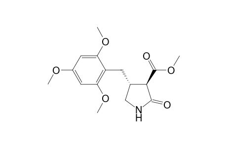 Methyl (3RS,4RS)-2-oxo-4-(2,4,6-trimethoxybenzyl)pyrrolidine-3-carboxylate