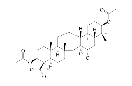 15-ALPHA-HYDROXYLYCERNUIC-ACID-E;3-BETA,21-BETA-DIACETOXY-14-ALPHA,15-ALPHA-DIHYDROXYSERRATANE-24-OIC-ACID