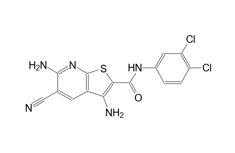 3,6-diamino-5-cyano-N-(3,4-dichlorophenyl)thieno[2,3-b]pyridine-2-carboxamide