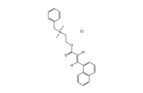 BENZYLDIMETHYL(2-HYDROXYETHYL)AMMONIUM CHLORIDE, trans-1-NAPHTHALENEACRYLATE