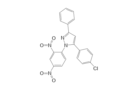 1H-Pyrazole, 5-(4-chlorophenyl)-1-(2,4-dinitrophenyl)-3-phenyl-