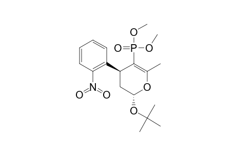 2-TERT.-BUTOXY-5-(DIMETHOXYPHOSPHORYL)-3,4-DIHYDRO-6-METHYL-4-(2-NITROPHENYL)-2H-PYRAN;TRANS-ISOMER