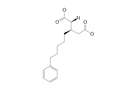 (2S)-Amino-(3R)-(5'-phenylpentyl)pentanedioic acid