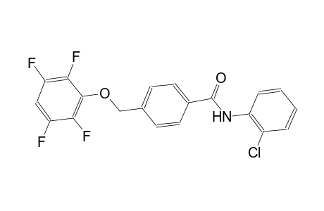 N-(2-chlorophenyl)-4-[(2,3,5,6-tetrafluorophenoxy)methyl]benzamide