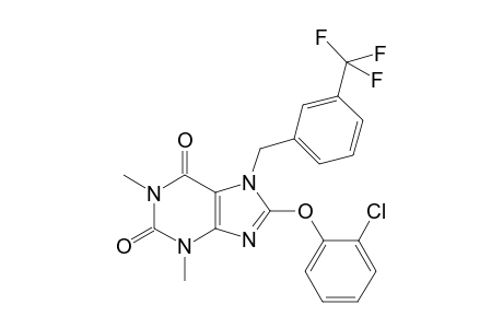 1H-Purine-2,6-dione, 8-(2-chlorophenoxy)-3,7-dihydro-1,3-dimethyl-7-[[3-(trifluoromethyl)phenyl]methyl]-