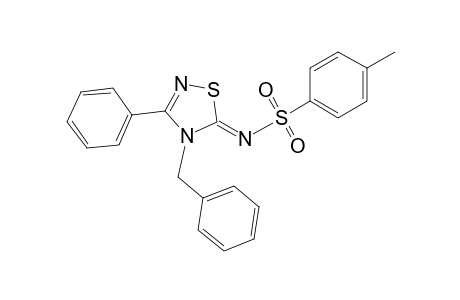 4-Methyl-N-[3-phenyl-4-(phenylmethyl)-1,2,4-thiadiazol-5(4H)-ylidene]-benzenesulfonamide