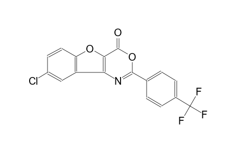 4H-benzofuro[3,2-d][1,3]oxazin-4-one, 8-chloro-2-[4-(trifluoromethyl)phenyl]-