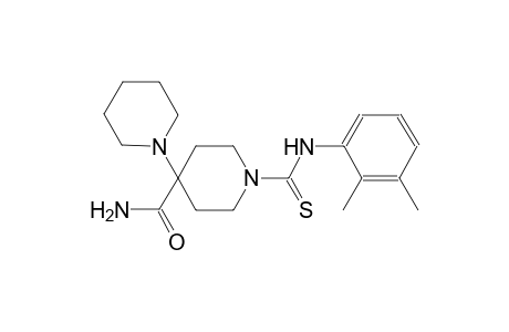 1'-((2,3-dimethylphenyl)carbamothioyl)-[1,4'-bipiperidine]-4'-carboxamide