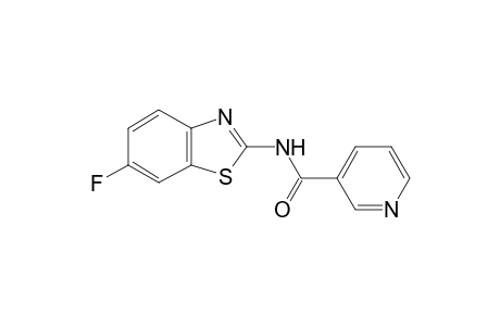 N-(6-fluoro-1,3-benzothiazol-2-yl)nicotinamide