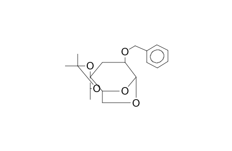1,6-ANHYDRO-2-O-BENZYL-3-DEOXY-4,1'-ISOPROPYLIDENE-4-C-(L-GLYCERO-1'-HYDROXYETHYL)-BETA-D-RIBOHEXOPYRANOSE