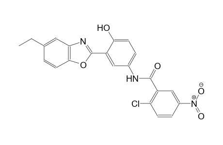 benzamide, 2-chloro-N-[3-(5-ethyl-2-benzoxazolyl)-4-hydroxyphenyl]-5-nitro-
