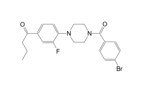 1-[4-[4-(4-Bromo-benzoyl)-piperazin-1-yl]-3-fluoro-phenyl]-butan-1-one